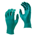 360° Total Coverage 4444PF-L Non-Sterile Disposable Gloves, L, Nitrile, Teal, 9-1/2 in L, Non-Powdered, Smooth, 5 mil THK, Application Type: Food/Industrial Grade, Ambidextrous Hand