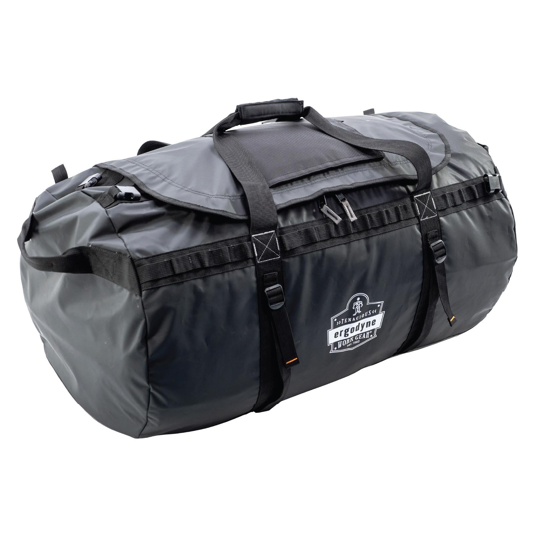 Arsenal® 13034 5030 Large Water-Resistant Duffel Bag With 1000D Polyester Mesh, Black, Tarpaulin with 1000D Polyester Mesh, 6863 cu-in Storage, 15 in H x 15 in W x 30-1/2 in D