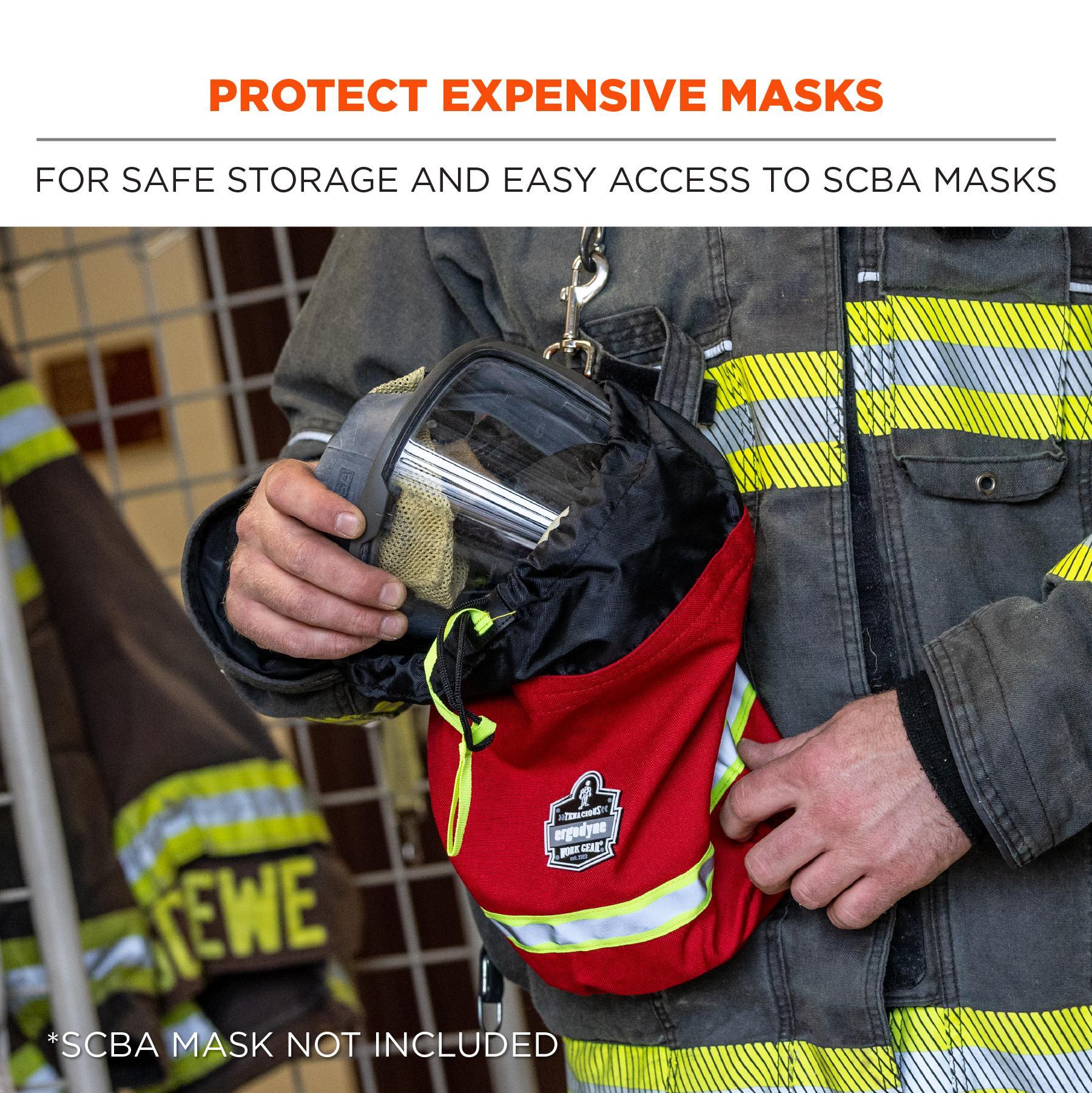 Arsenal® 13080 5080 SCBA Mask Bag, 12 in H x 8-1/2 in W x 8-1/2 in D, 1000D Nylon
