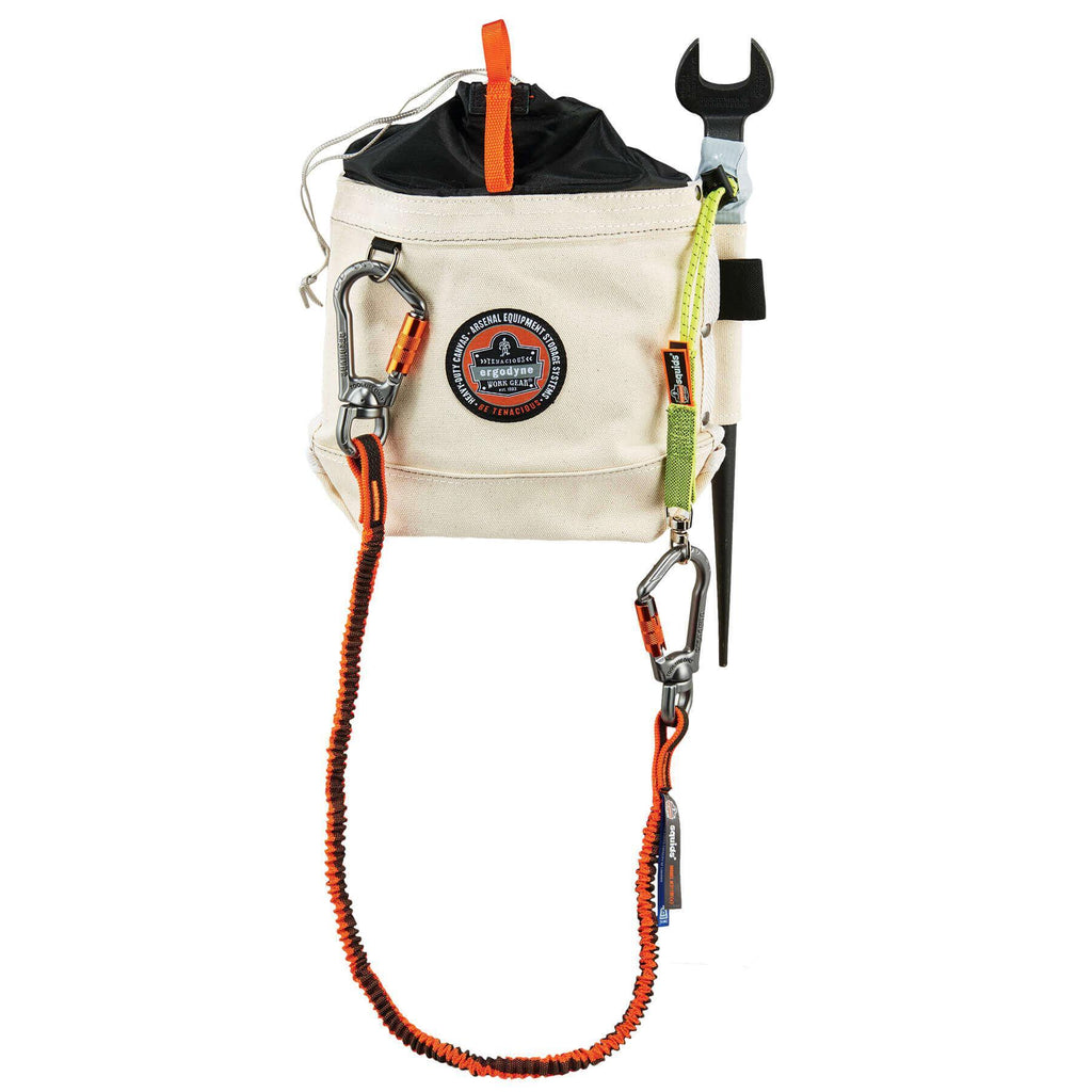 Arsenal® 14425 5725 Topped Bolt Bag With Loop Design, Canvas, White