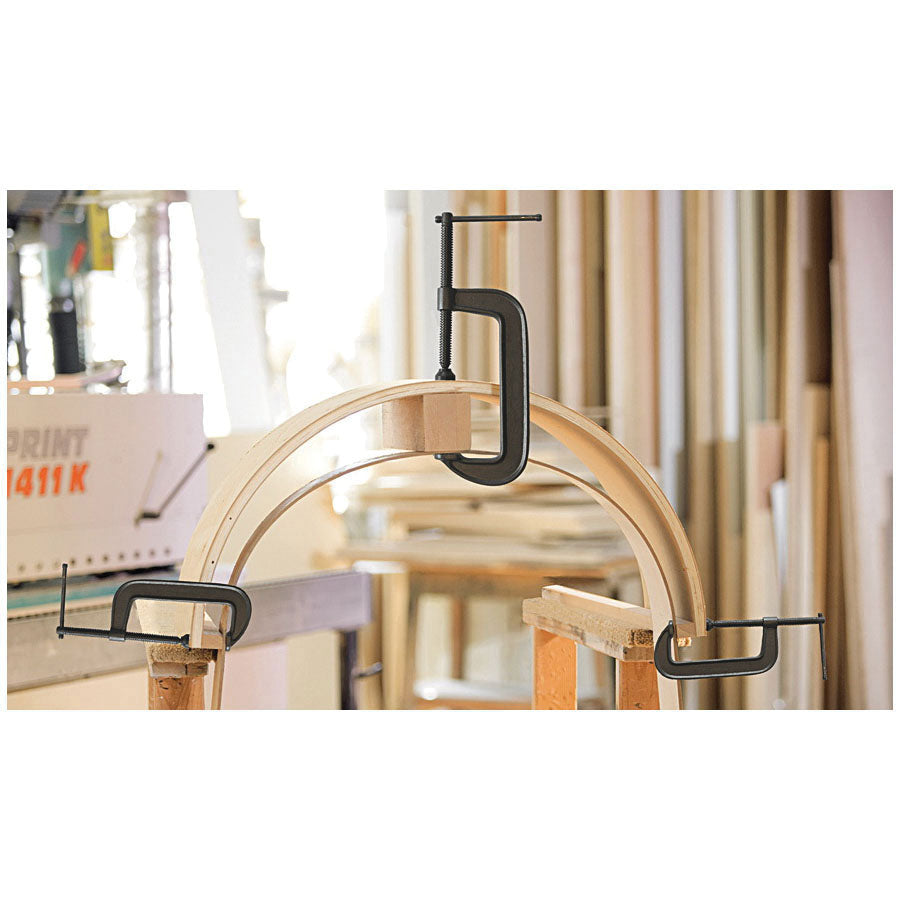 Bessey® 540-8 Medium Duty C-Clamp, 1-1/4 in W Jaw, 3-1/4 in D Throat, 0 to 8 in Clamping