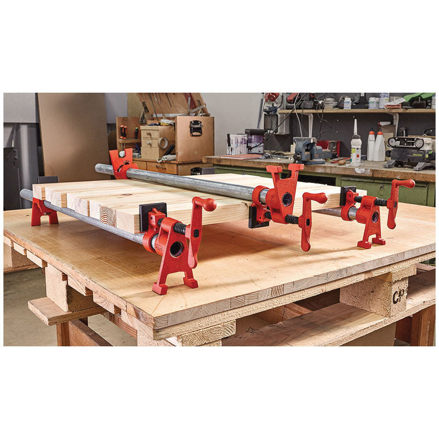 Bessey® BPC-H12 H-Style Pipe Clamp, 1-1/2 in D Throat, Standard Swivel