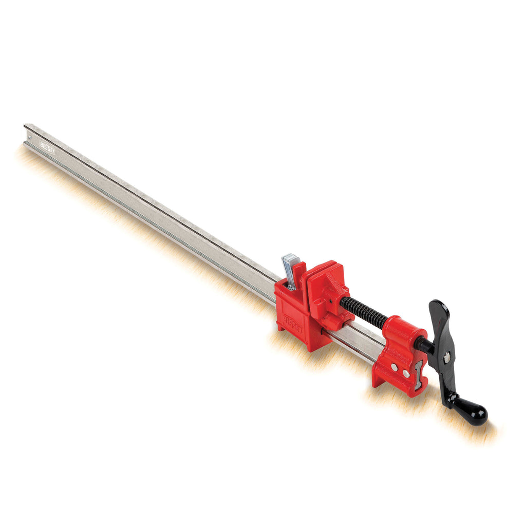 Bessey® IBEAM48 Heavy Duty I-Beam Bar Clamp, 2 in D Throat, 48 in Clamping, Smooth Swivel