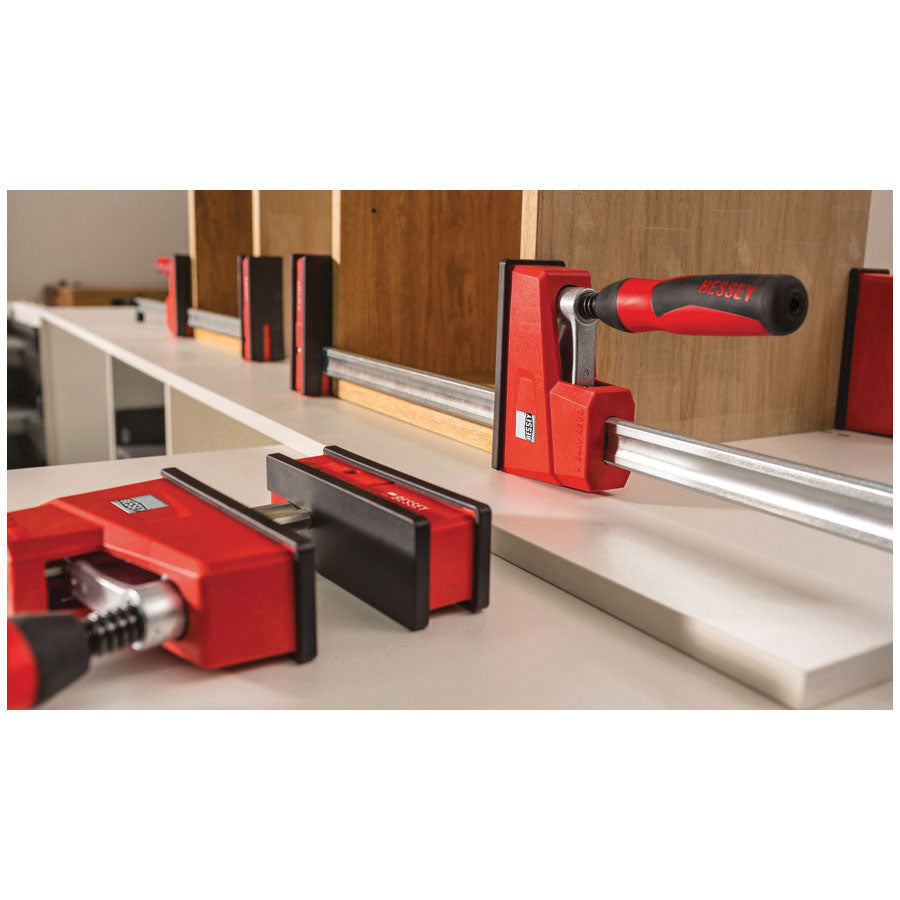 Bessey® K Body® REVO™ KRE3550 High Performance Parallel Bar Clamp, 3-3/4 in D Throat, 50 in Clamping, Flat Swivel