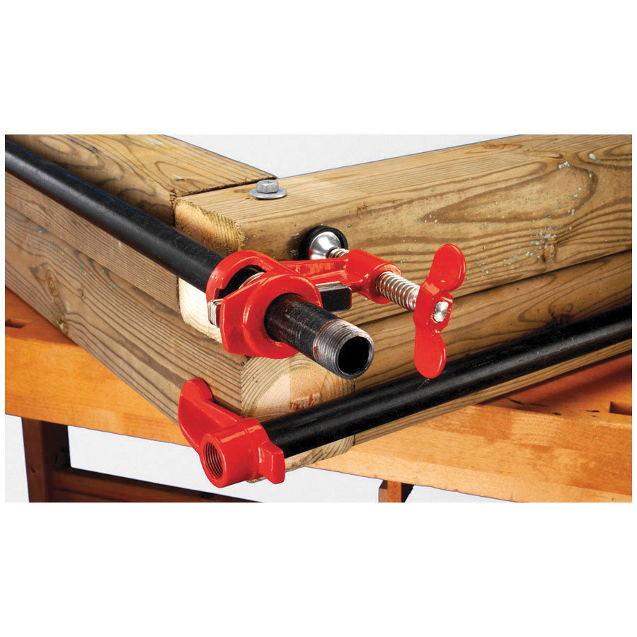 Bessey® PC34-DR Deep Reach Traditional Pipe Clamp, 2-1/2 in D Throat, Standard Swivel
