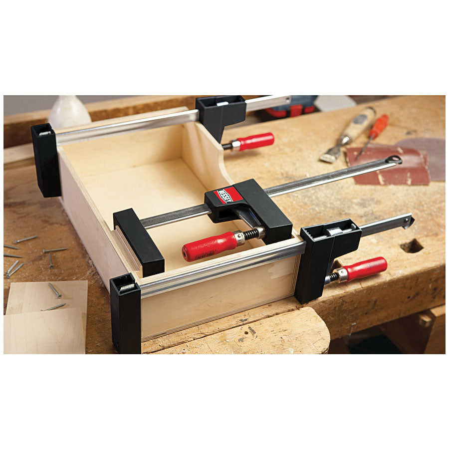 Bessey® UniKlamp® UK3.006 Light Duty Small Case Clamp, 6 in Clamping, 3-1/8 in D Throat, 7 to 10.5882 in Spreading, Steel Bar