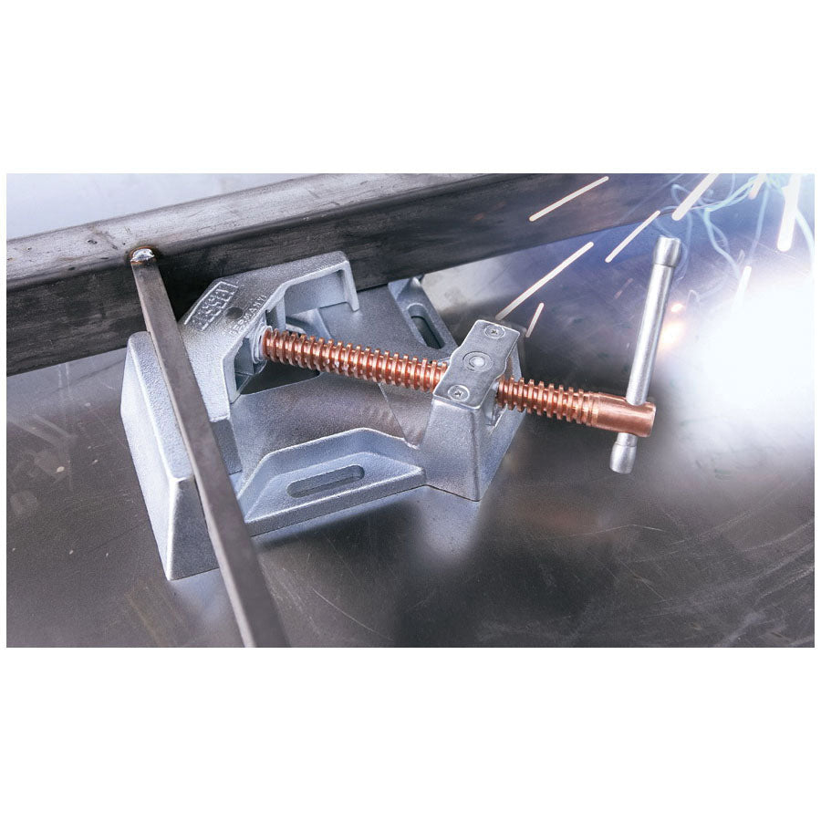 Bessey® WSM-12 Welder's Angle Clamp, 4-3/4 in Miter, 4-1/2 in L x 2-3/8 in H Jaw, Steel, Zinc Plated