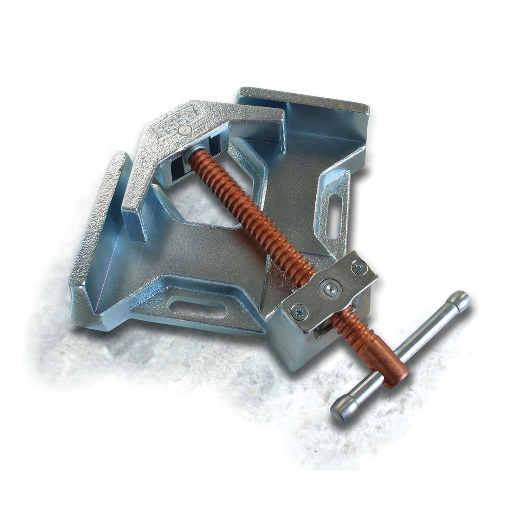 Bessey® WSM-12 Welder's Angle Clamp, 4-3/4 in Miter, 4-1/2 in L x 2-3/8 in H Jaw, Steel, Zinc Plated