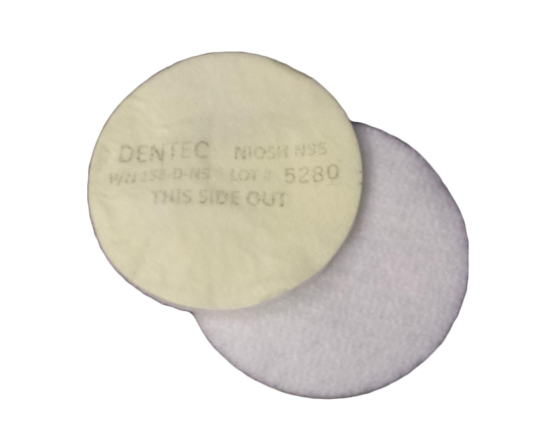 Comfort-Air™ 158DN5 Filter Pad, For Use With Grinding Shield/Welding Helmet, N95 Filter Class, Saf-Twist™ Connection, Cream/White