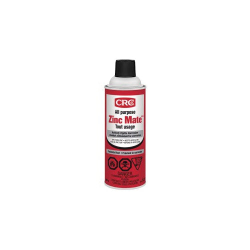 CRC® 75054 Zinc Mate™ Corrosion Inhibitor, 16 oz Container, Aerosol Form, Gray, 2.6 to 3 sq-m Coverage