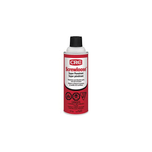 CRC® 75330 Screwloose™ Super Penetrant, 16 oz Aerosol Can, Petroleum Odor/Scent, Light Amber, Aerosol Form