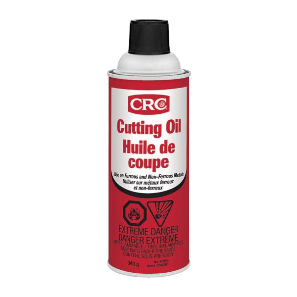 CRC® 75500 Oil Thread Cutting Lubricant, 16 oz Aerosol Can, Mild Petroleum Odor/Scent, Aerosol Form, Brown