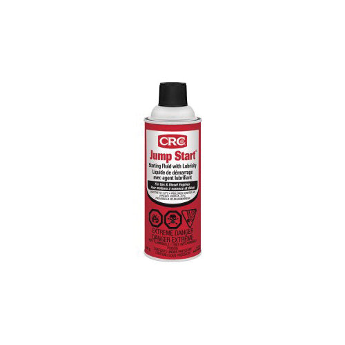 CRC® 75671 Jump Start® Starting Fluid With Lubricity, 16 oz Aerosol Can, Hydrocarbon-Like Odor/Scent, Colorless, Aerosol Form