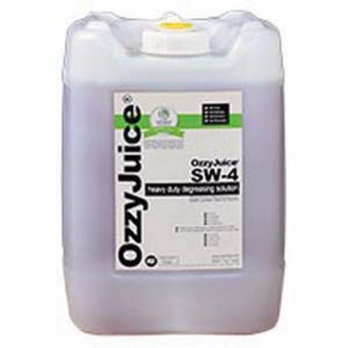 SmartWasher® 14148 OzzyJuice® SW-4 Heavy Duty Industrial Strength Non-Flammable Water Based Cleaning Solution, 5 gal Jug, Minimal Odor/Scent, Light Brown, Liquid Form