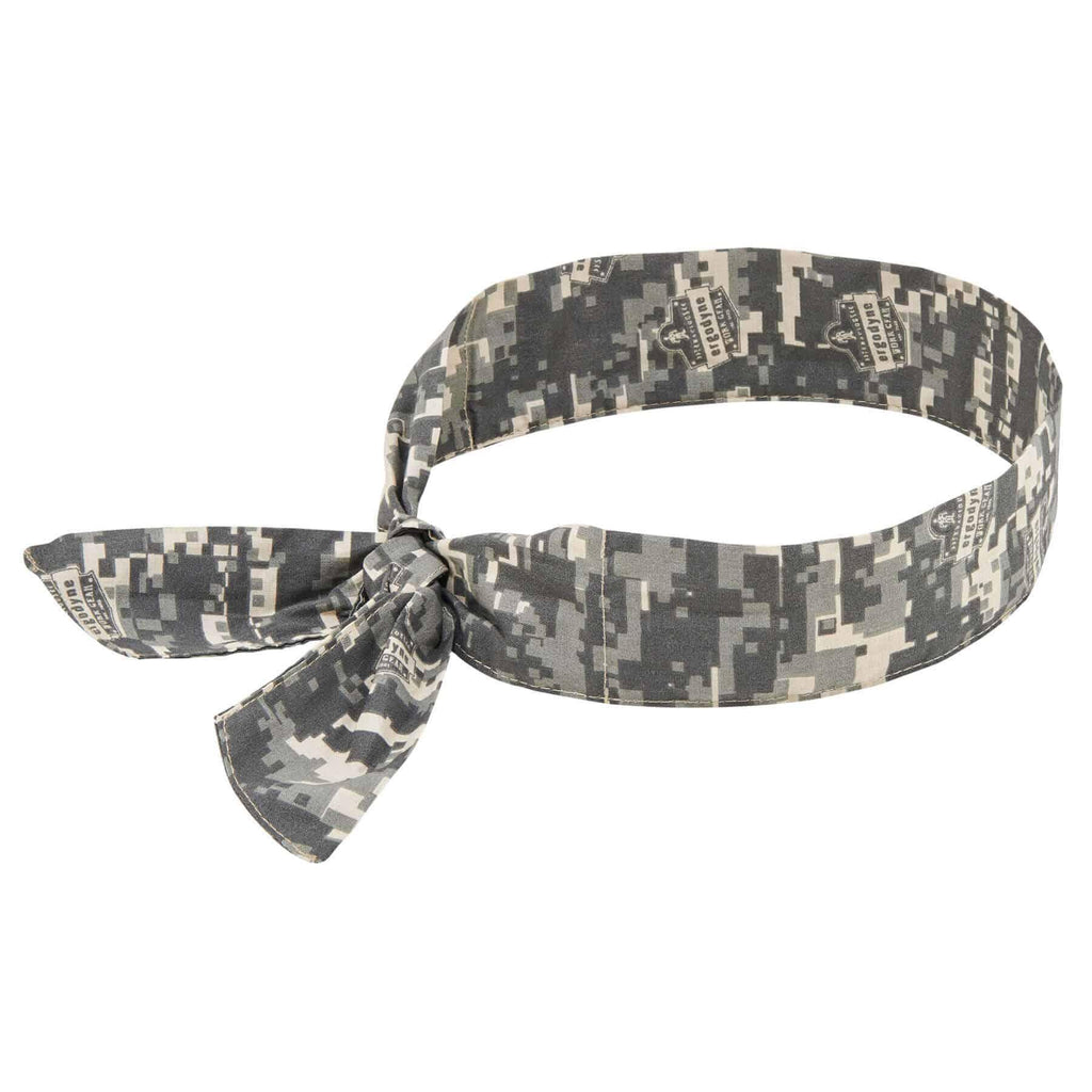Chill-Its® 12304 6700 Evaporative Cooling Bandana, Universal, Camo, Polymer, Tie Closure