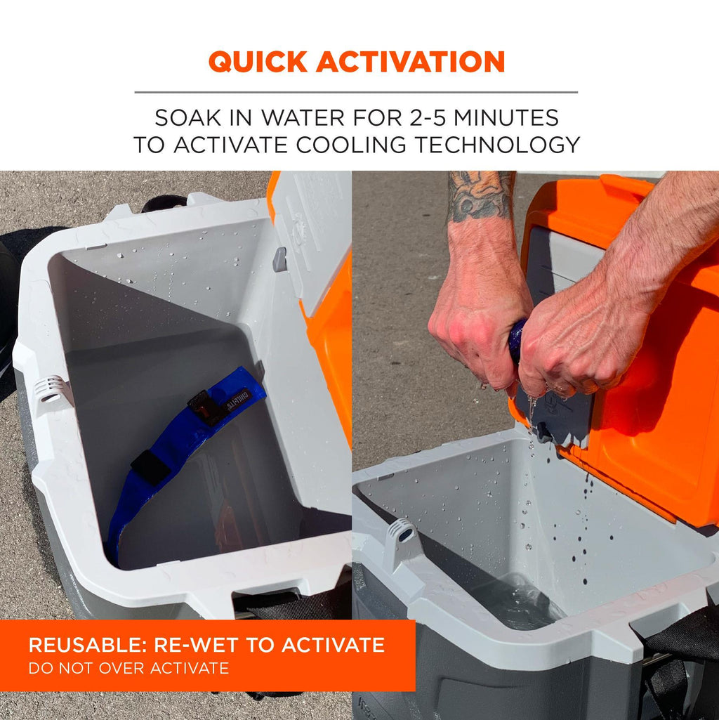 Chill-Its® 12338 6716 Cooling Hard Hat Liner, Evaporation Cooling, For Use With Chill-Its® 6716 Evaporative Cooling Hard