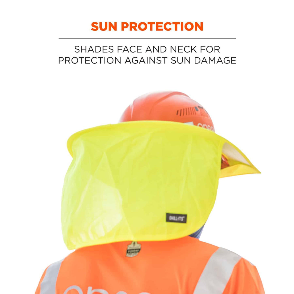Chill-Its® 12640 6660 Hard Hat Brim With Shade, For Use With 6660 Hard Hats