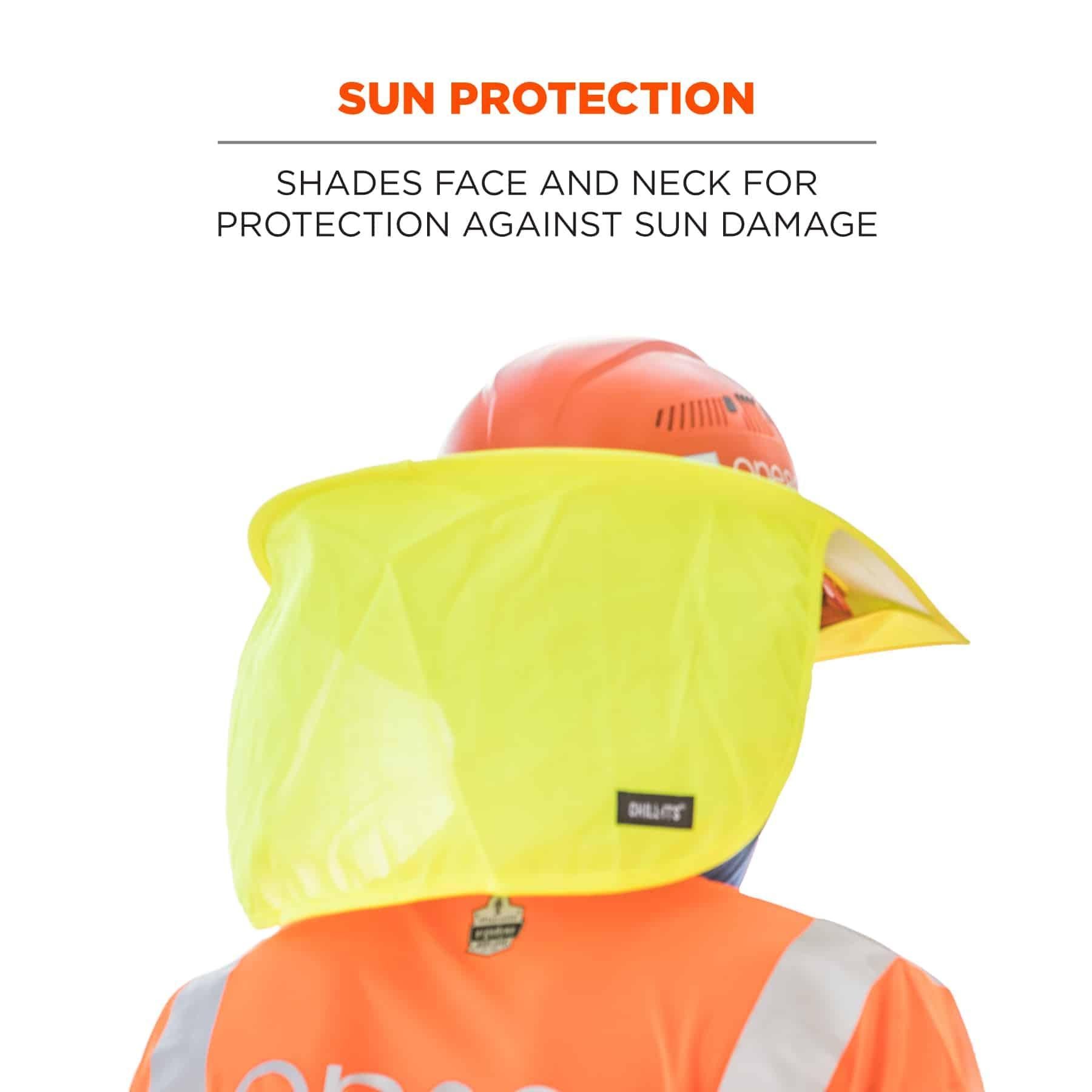 Chill-Its® 12640 6660 Hard Hat Brim With Shade, For Use With 6660 Hard Hats