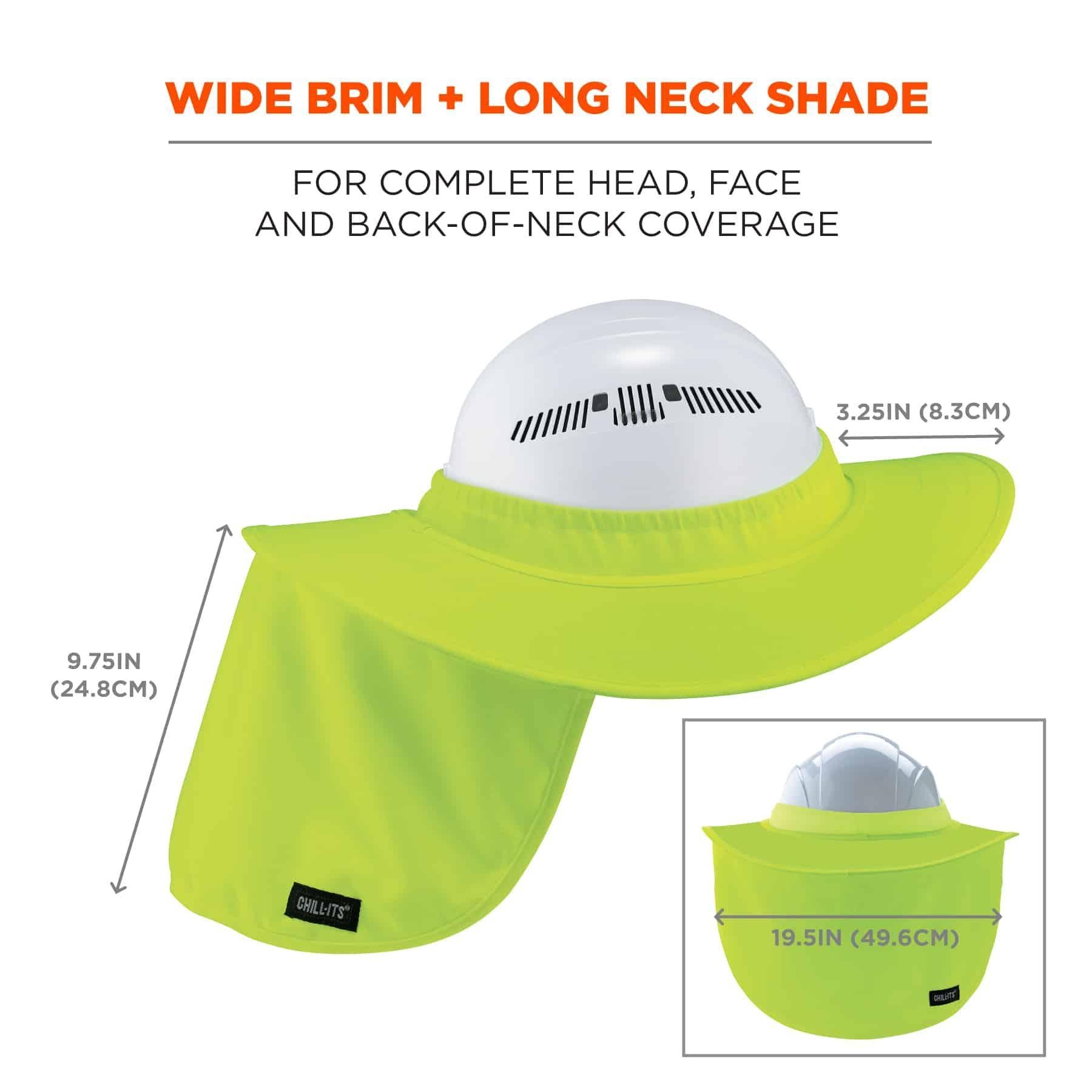 Chill-Its® 12640 6660 Hard Hat Brim With Shade, For Use With 6660 Hard Hats