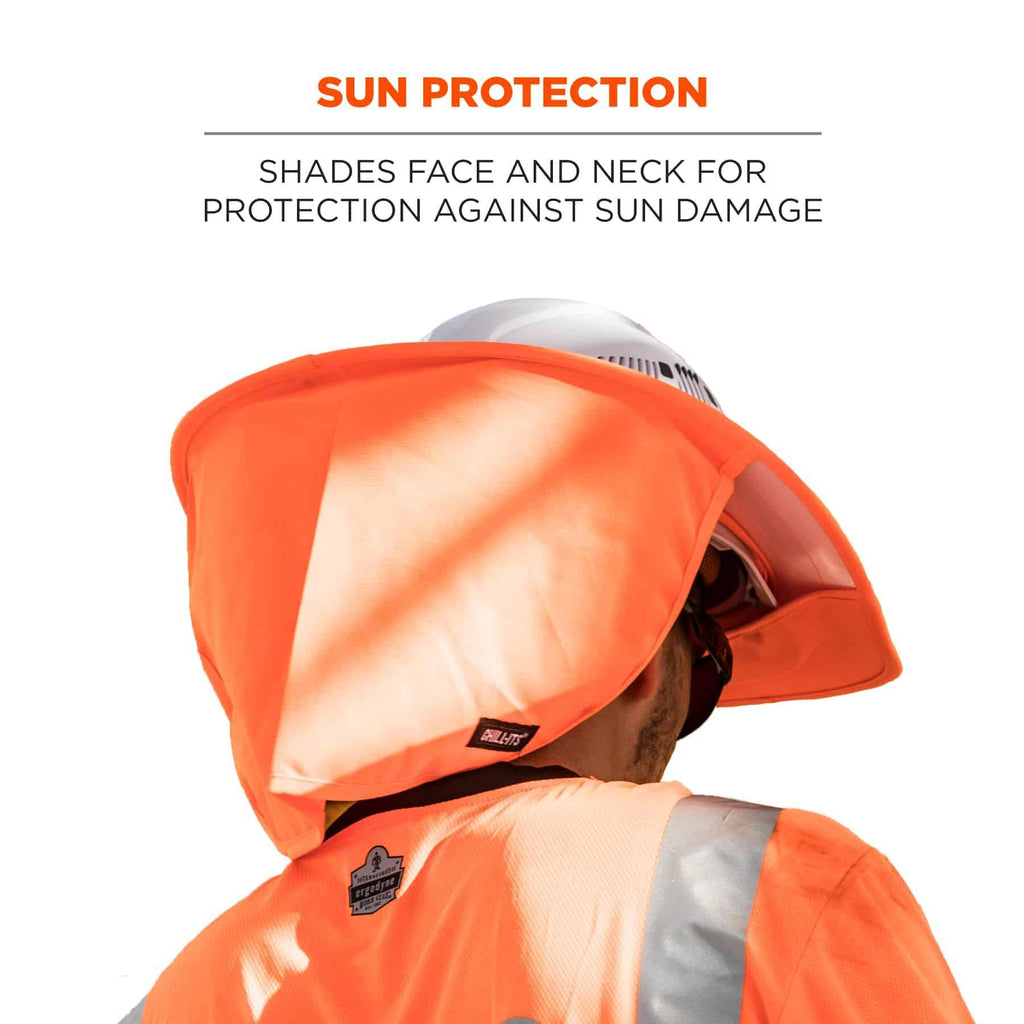 Chill-Its® 12641 6660 Hard Hat Brim With Shade, For Use With 6660 Hard Hats