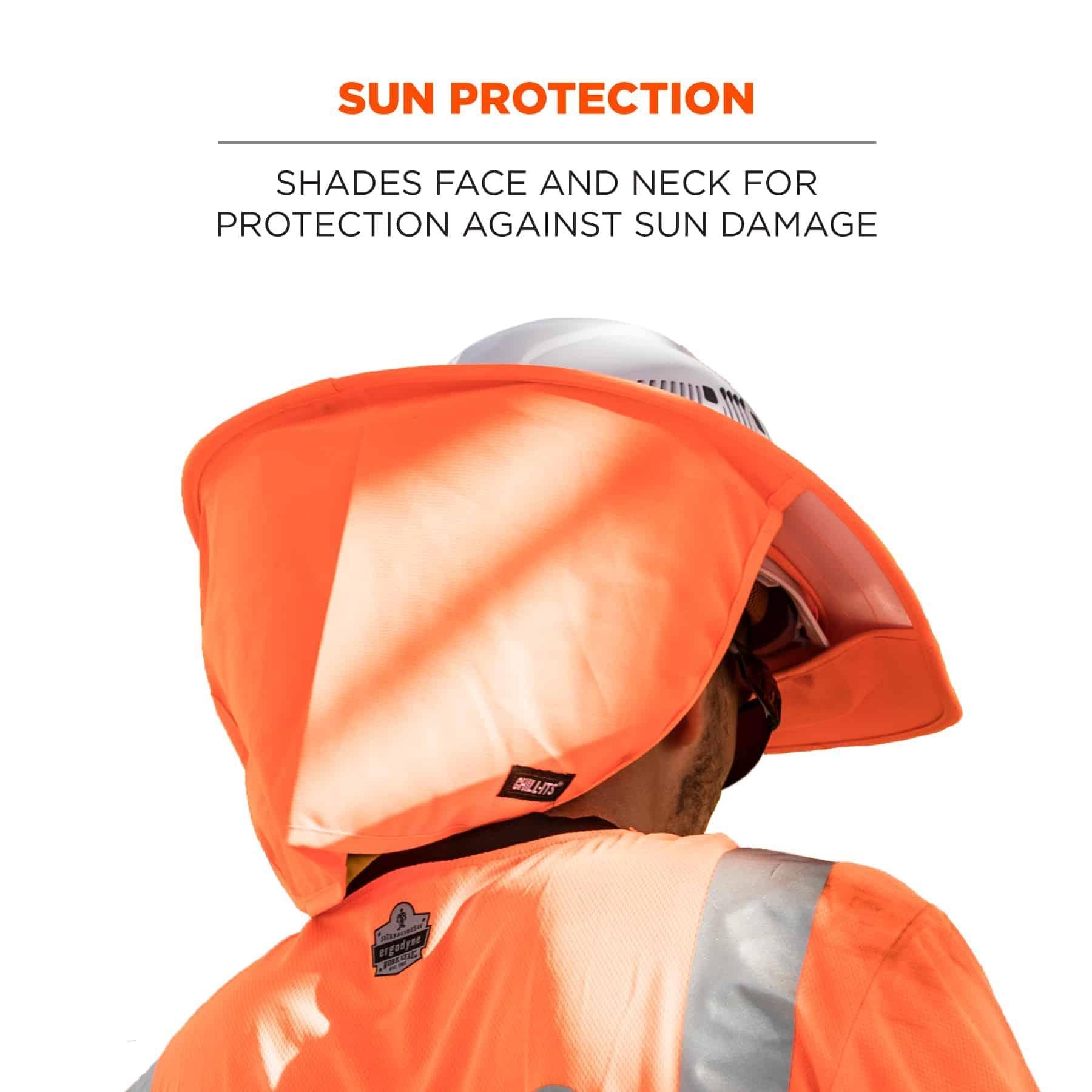 Chill-Its® 12641 6660 Hard Hat Brim With Shade, For Use With 6660 Hard Hats