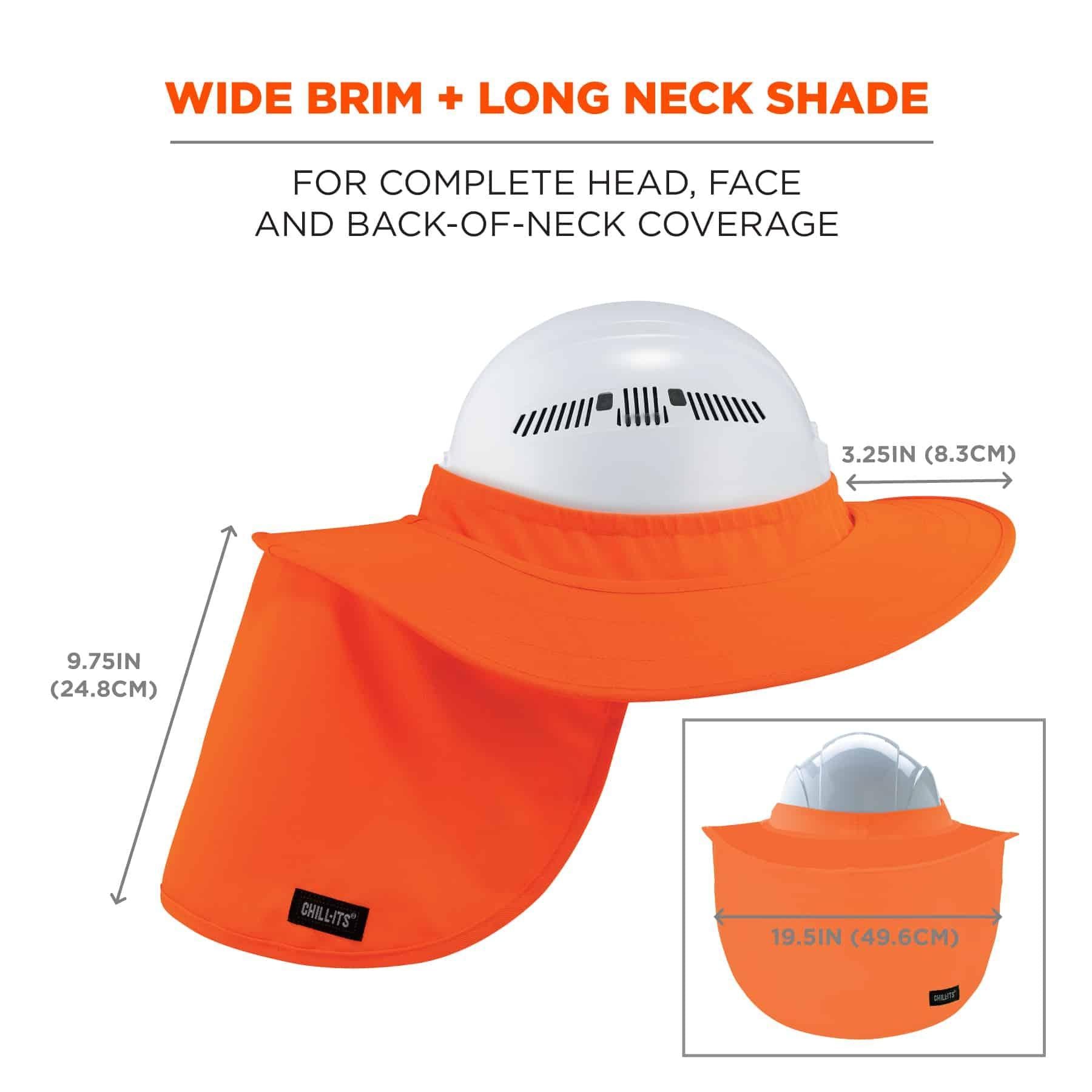Chill-Its® 12641 6660 Hard Hat Brim With Shade, For Use With 6660 Hard Hats