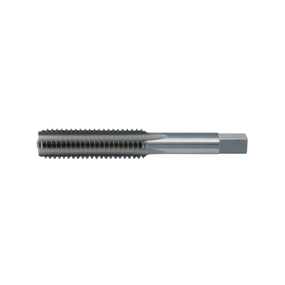 Cle-Line® C62103 0403 General Purpose Standard Straight Flute Hand Tap, Right Hand Cutting, 1-8 Thread, H4 Thread Limit, Bottoming Chamfer, 2 Flutes, Bright, HSS