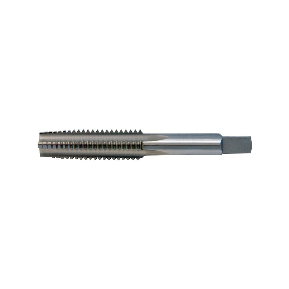 Cle-Line® C62065 0401 General Purpose Standard Straight Flute Hand Tap, Right Hand Cutting, 1/2-20 Thread, H3 Thread Limit, Tapered Chamfer, 4 Flutes, Bright, HSS