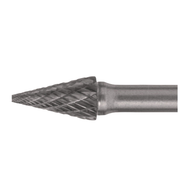 Cle-Line® C17570 1850 Imperial Internal Grinding Wheel, Pointed End, Cone Head, 1/4 in Dia Head, 3/4 in L of Cut, 2 in OAL, Double Cut