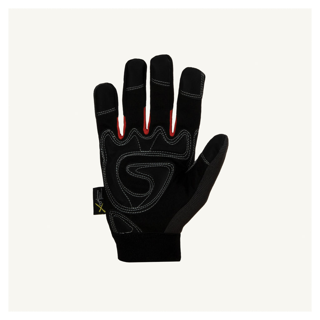 Superior Glove™ MXGBE-M Clutch Gear® Multi-Purpose General Purpose Gloves, Work, M, Synthetic Leather Palm, Cotton/Nylon, Black, Adjustable Cuff