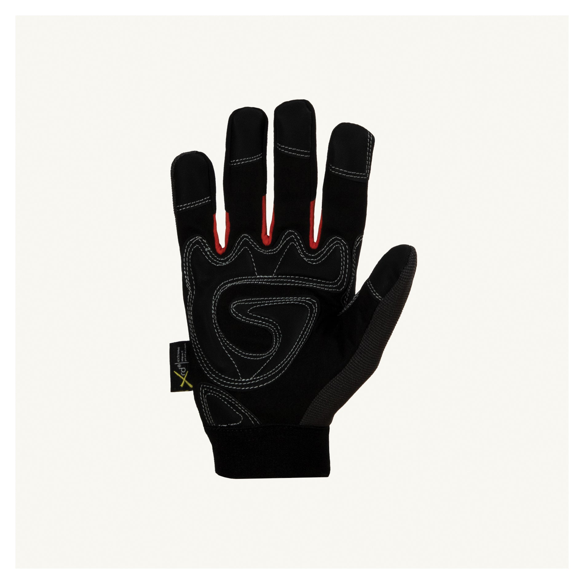 Superior Glove™ MXGBE-M Clutch Gear® Multi-Purpose General Purpose Gloves, Work, M, Synthetic Leather Palm, Cotton/Nylon, Black, Adjustable Cuff