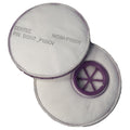 Comfort-Air™ Diskit® 15FDISKITP100OV Low Level Particulate Filter, P100 Filter Class, 99.7 % Filter Efficiency, Threaded Connection, Purple/White/Gray, Resists: Oil and Non-Oil Particulate