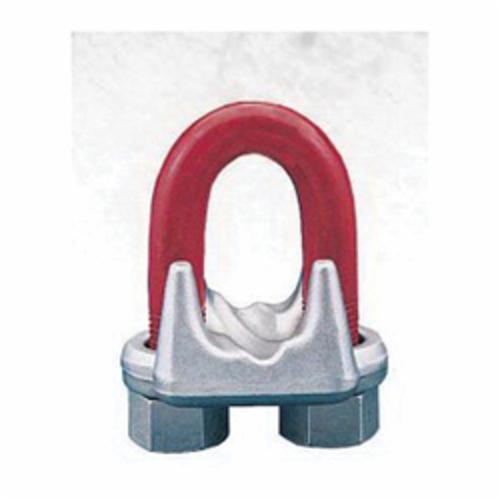 Crosby® 1010033 Red-U-Bolt® G-450 Wire Rope Clip, 3/16 in, Steel, 2 Clips, 3-3/4 in Rope Turn Back