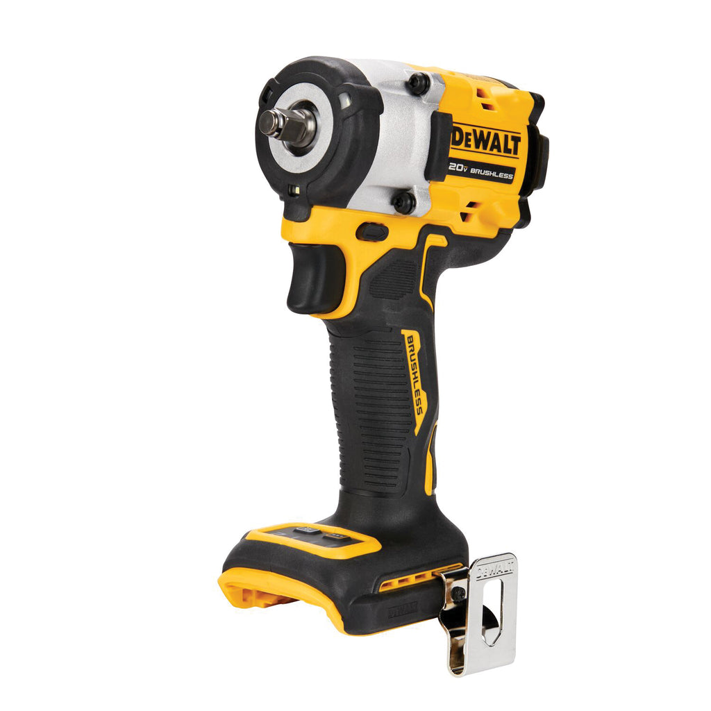 DeWALT® DCF923B Cordless Impact Wrench With Hog Ring Anvil Kit, 3/8 in, 3550 ipm, 450 ft-lb Torque, 20 V DC, 5 in OAL