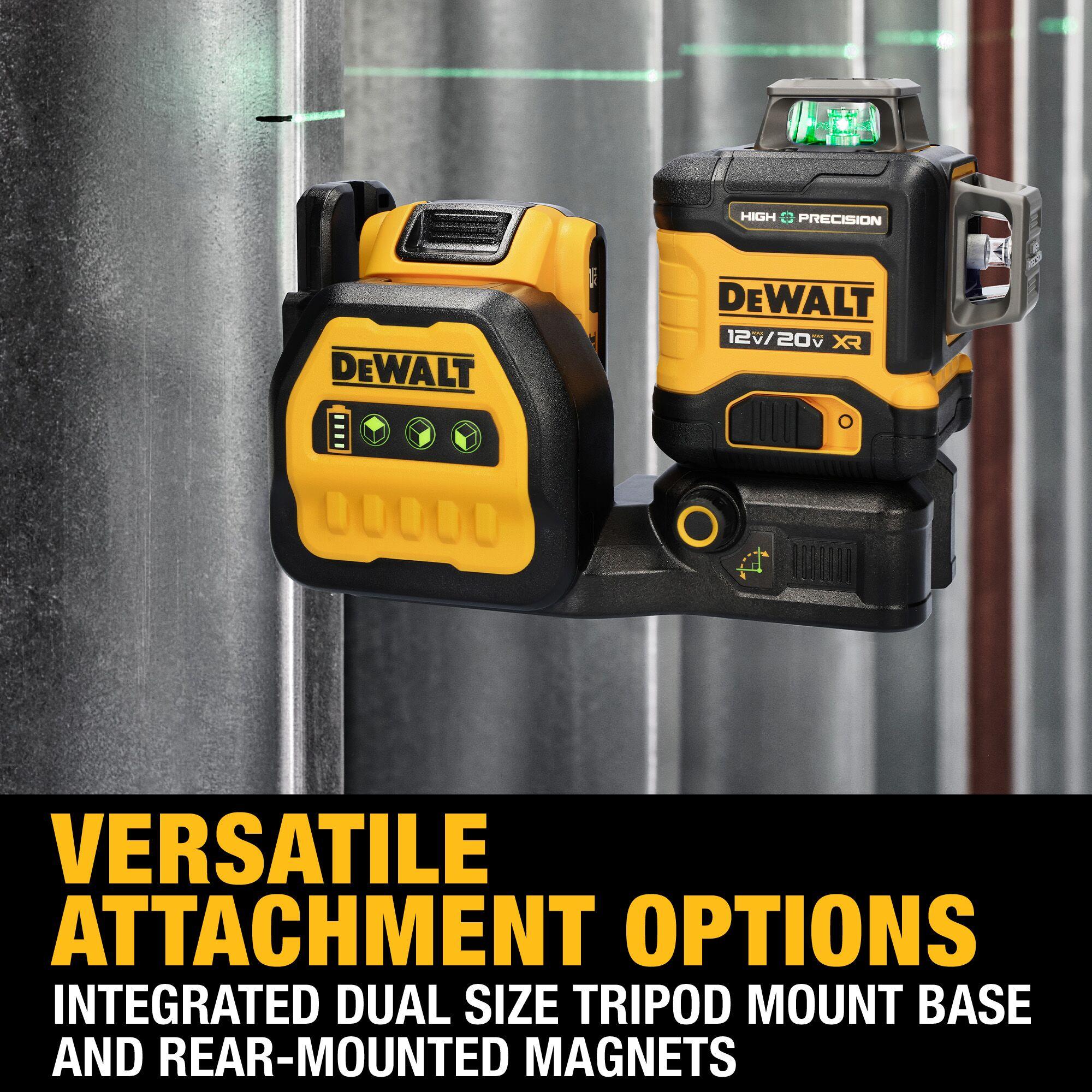 DeWALT® DCLE34033D1 High Precision Green Laser, +/-1/16 in at 25 ft Accuracy, Power Source: 20V MAX* Battery