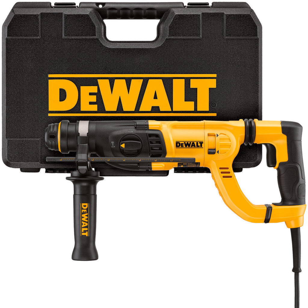 DeWALT® D25262K Corded Rotary Hammer Kit, 1 in SDS Plus® Chuck, 0 to 5540 bpm, 0 to 1500 rpm No-Load, 17-1/4 in OAL