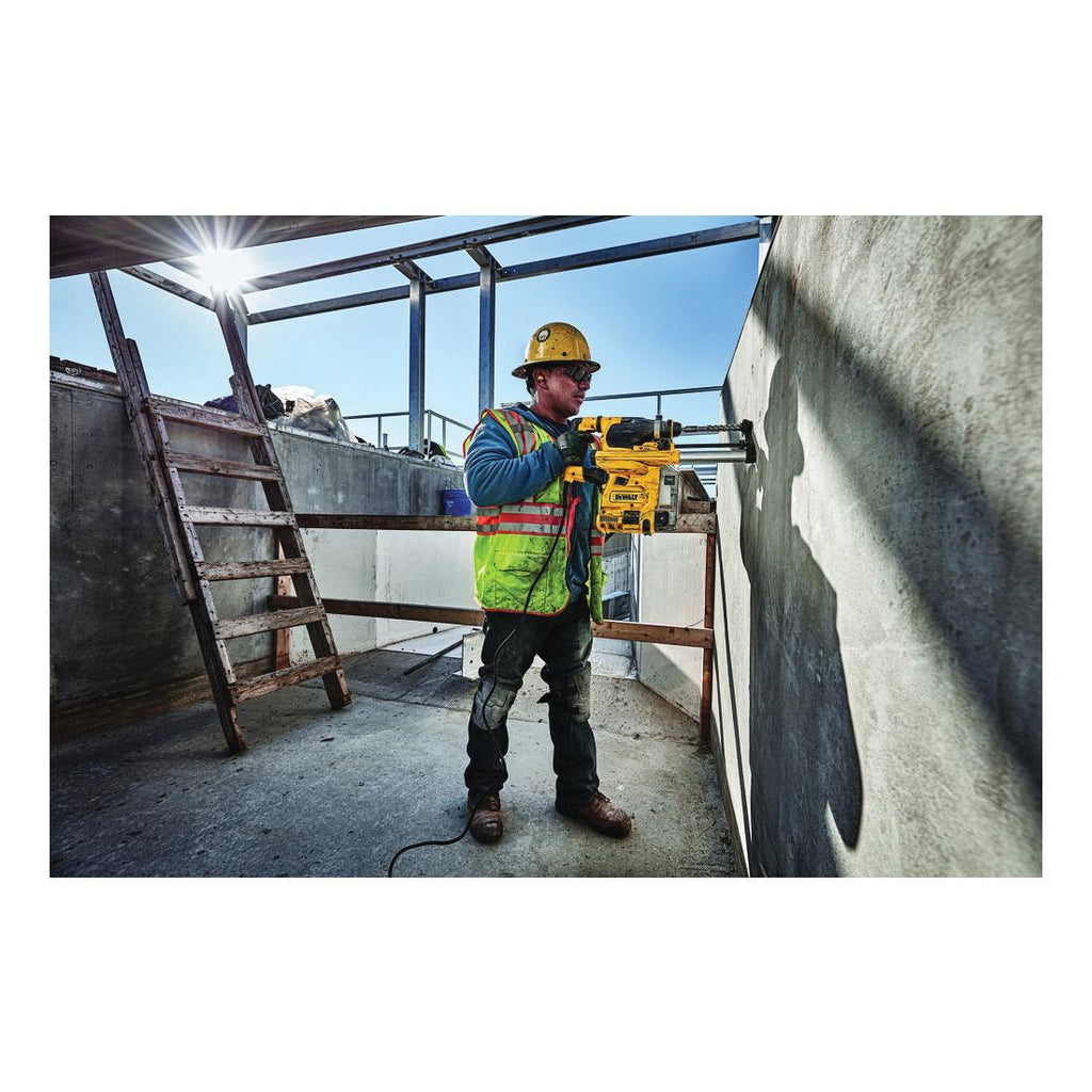 DeWALT® D25333K Corded Rotary Hammer Kit, 1-1/8 in SDS Plus® Chuck, 0 to 5200 bpm, 0 to 1150 rpm No-Load, 2-1/2 in Max Core Bit Compatibility, 1-1/8 in Max Solid Bit Capacity, 13.97 in OAL