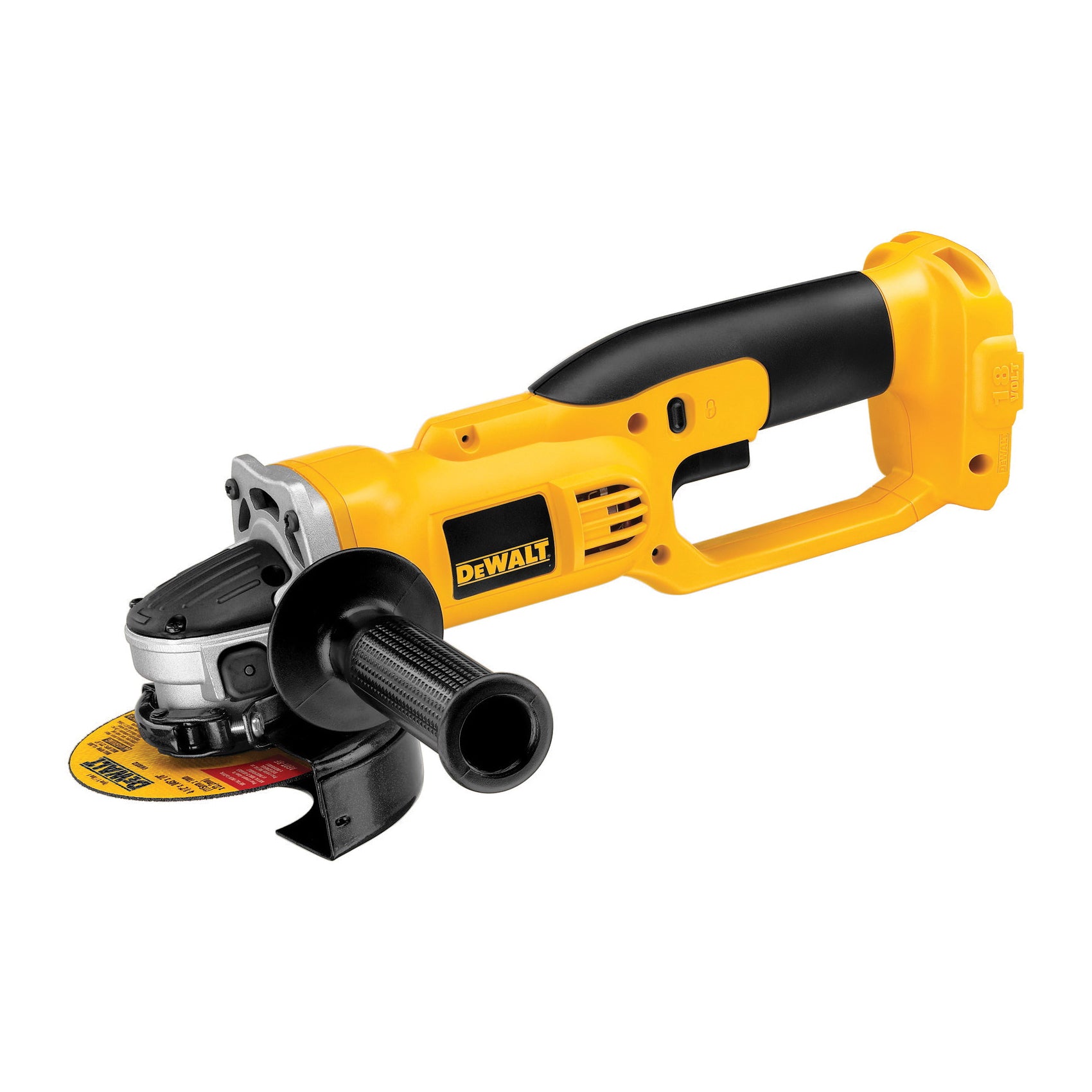 DeWALT® XRP™ DC411B Cordless Cut-Off Tool, 4-1/2 in Dia Wheel, 5/8-11 Arbor/Shank, 18 VDC, NiCd Battery, Trigger Switch