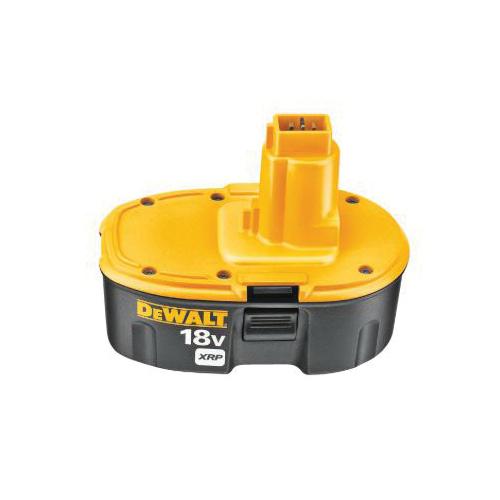 Black+Decker® XRP™ DC9096 Rechargeable Cordless Battery Pack With DeWALT® 18 V Tools and Accessories, 2.4 Ah NiCd Battery, 18 V DC Charge, For Use With DeWALT® 18 V Tools and Accessories