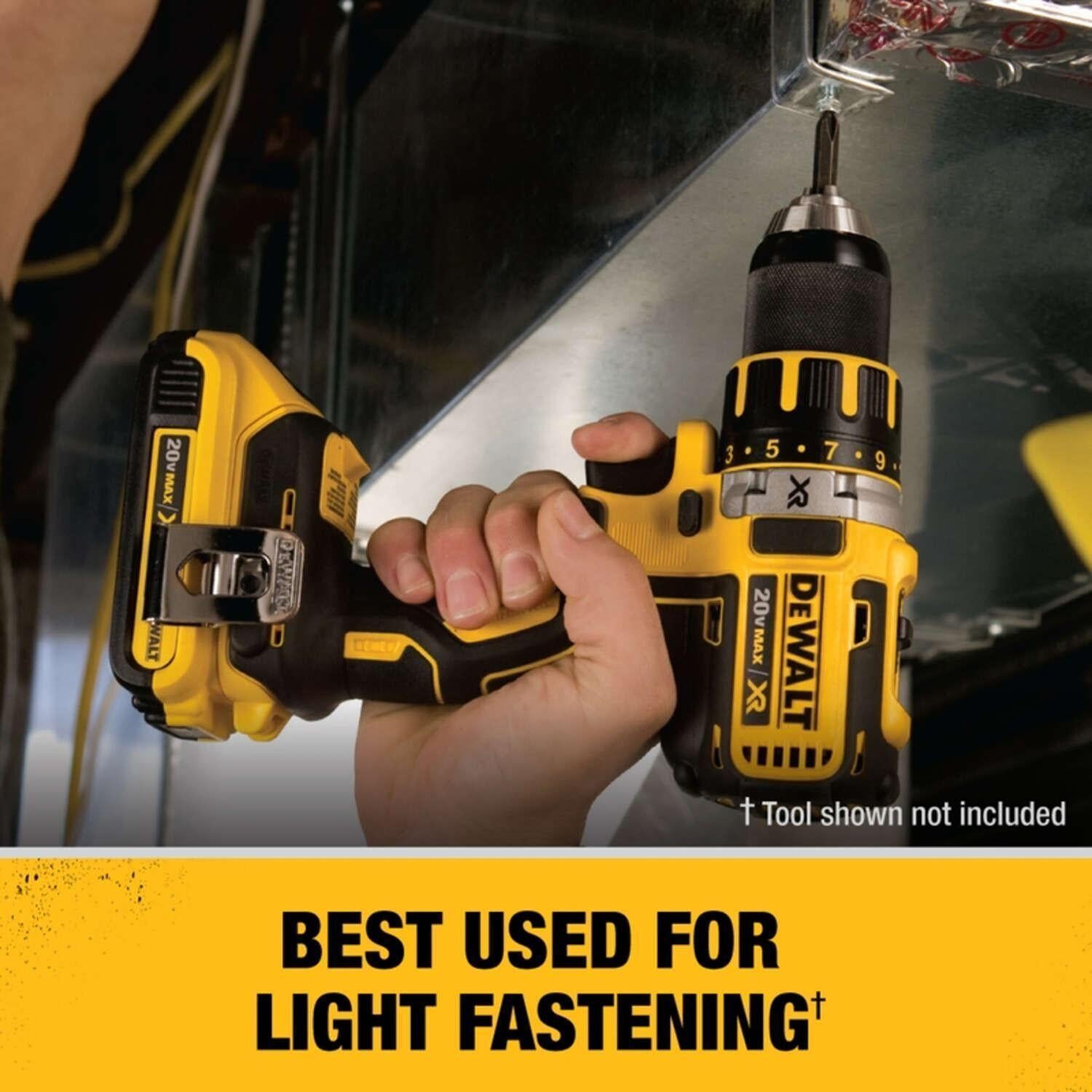 DeWALT® 20V MAX* MATRIX™ DCA2203C Slide, 2 Ah Li-Ion Battery, 20 V DC Charge, For Use With DeWALT® 18 V MAX Tools, DCB201 and DCB203 Compact Batteries