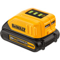 DeWALT® DCB090 Cordless USB Power Source, For Use With 12/20V MAX Series Li-Ion BatMax, Li-Ion Battery, 1 hr Charging, 2 Batteries