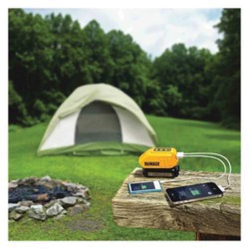 DeWALT® DCB090 Cordless USB Power Source, For Use With 12/20V MAX Series Li-Ion BatMax, Li-Ion Battery, 1 hr Charging, 2 Batteries