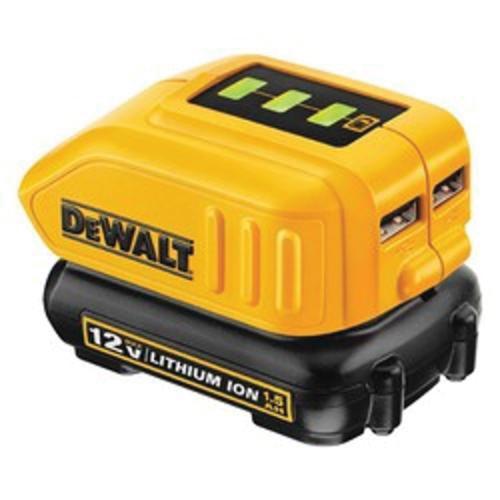 DeWALT® DCB090 Cordless USB Power Source, For Use With 12/20V MAX Series Li-Ion BatMax, Li-Ion Battery, 1 hr Charging, 2 Batteries