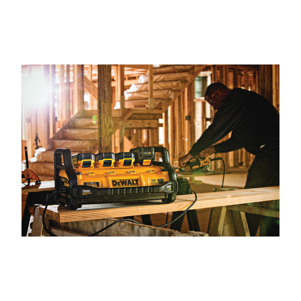 DeWALT® FLEXVOLT™ DCB1800B Cordless Portable Power Station and Battery Charger, For Use With 20V MAX* Batteries, Li-Ion Battery, 2 hr Charging, 4 Batteries