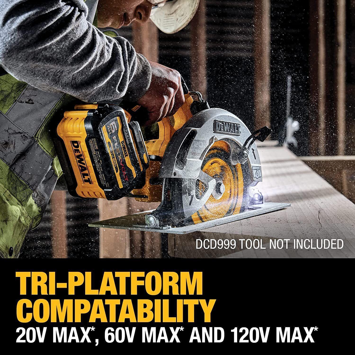 DeWALT® FLEXVOLT™ DCB606-2 Battery Pack, 6 Ah Li-Ion Battery, 20/60 V AC Charge, For Use With DEWALT 20V/60 V Cordless Tools