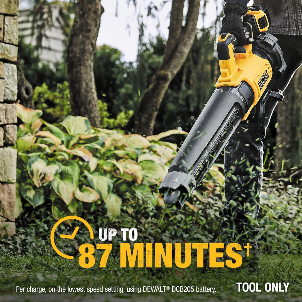 DeWALT® DCBL722B XR® Brushless Handheld Blower, 450 cfm Air Flow, 125 mph Air Velocity, 20 V DC 5 Ah Li-Ion Battery