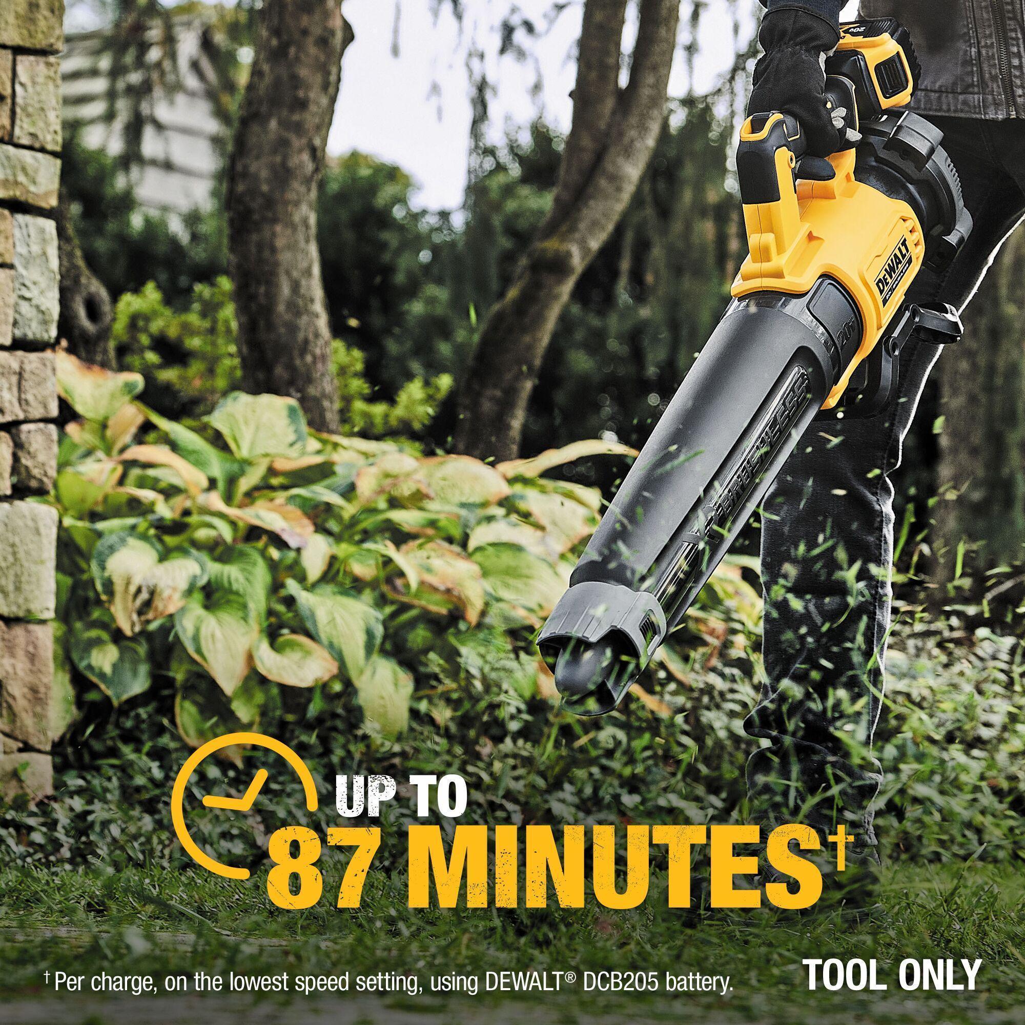 DeWALT® DCBL722B XR® Brushless Handheld Blower, 450 cfm Air Flow, 125 mph Air Velocity, 20 V DC 5 Ah Li-Ion Battery