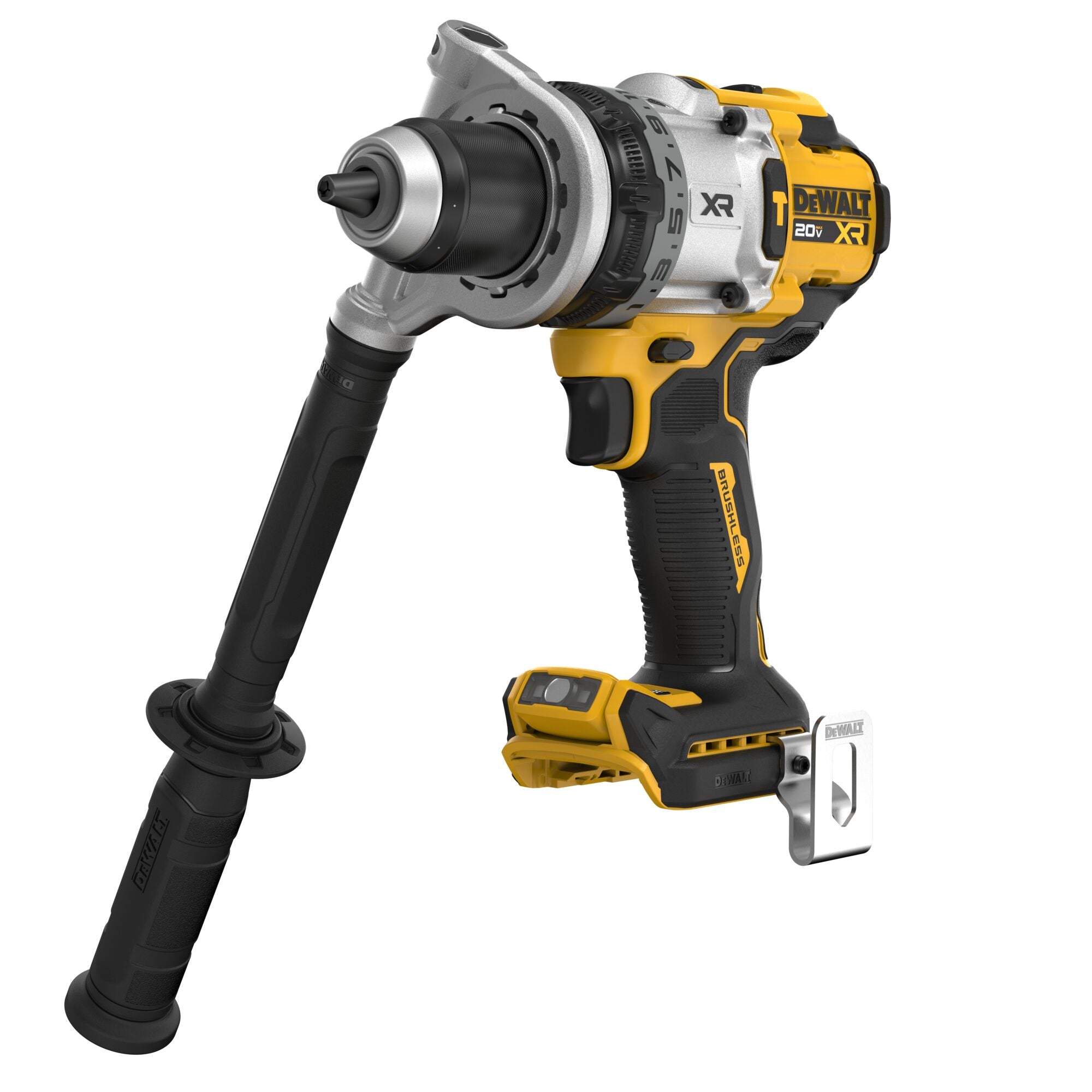 DeWALT® DCD1007B Brushless Cordless Hammer Drill, 1/2 in Chuck Metal Ratcheting Chuck, 20 V DC