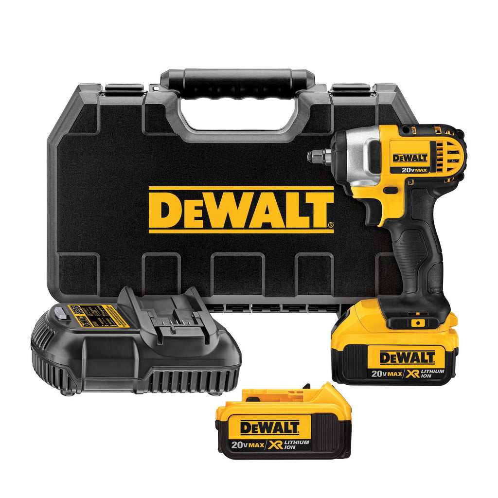 DeWALT® MAX MATRIX™ DCF883M2 XR® Compact Lightweight Cordless Impact Wrench Kit With Hog Ring Anvil, 3/8 in Square Drive, 1560 in-lb Torque, 20 VDC, 5-3/4 in OAL