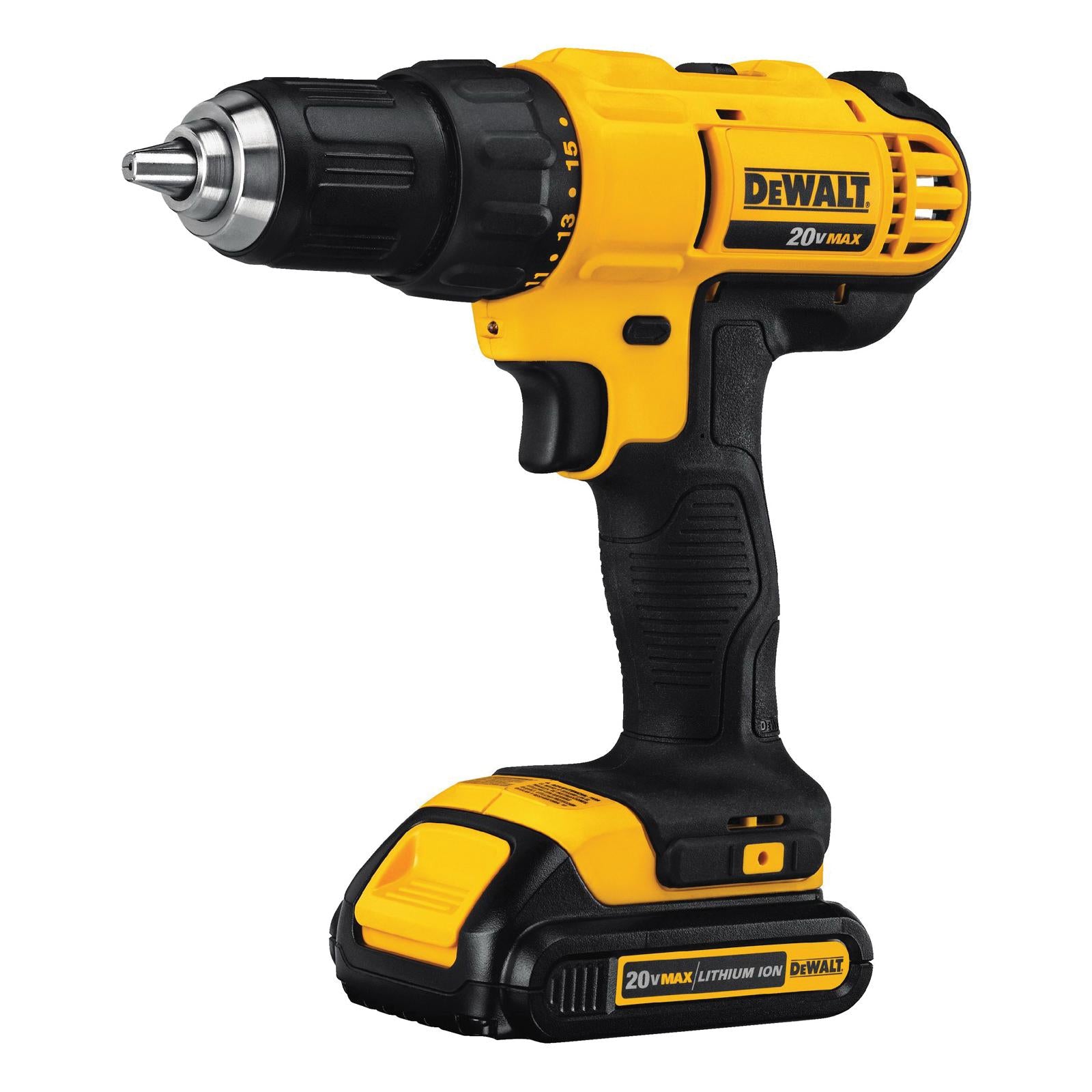 DeWALT® 20V MAX* DCF885C2 Cordless Impact Driver Kit, 1/4 in Hex Drive, 0 to 3200 bpm, 1400 in-lb Torque, 20 V AC, 5.55 in OAL